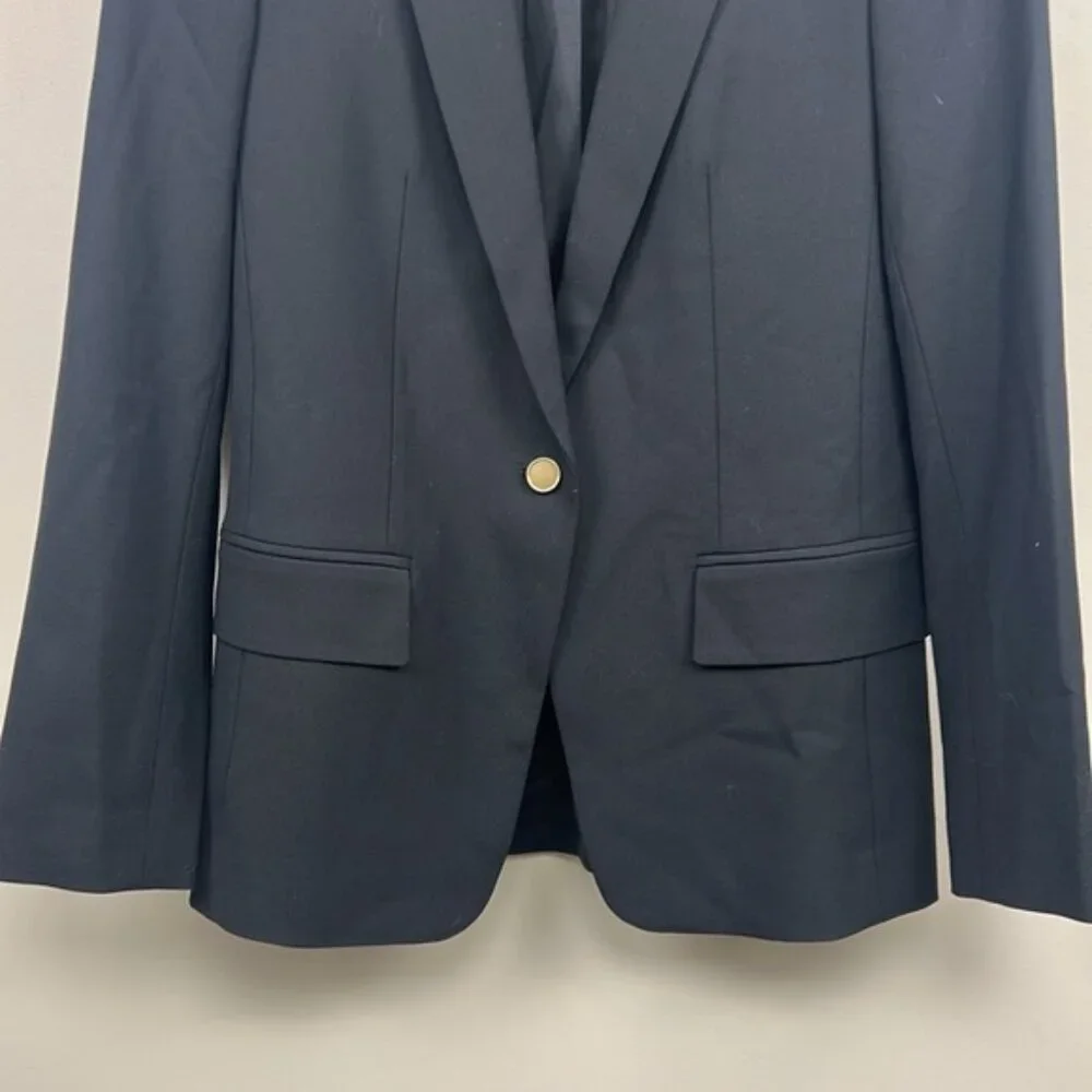 Club Monaco Borrem Blazer black single breasted 2 wool blend